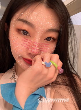 少女童趣星星千禧开口戒指