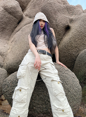 Gallery男女款复古朋克铆钉腰带