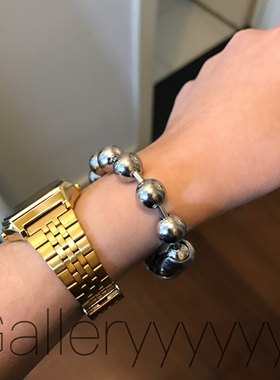 gallery定制款不锈钢ins手链圆环