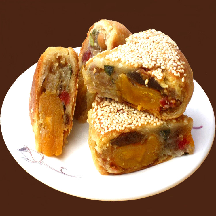 现做温州苍南特产礼盒装桥墩月饼纯手工芝麻鲜肉蛋黄五仁酥皮月饼,淘宝优惠券,粉丝福利购,淘宝优惠卷