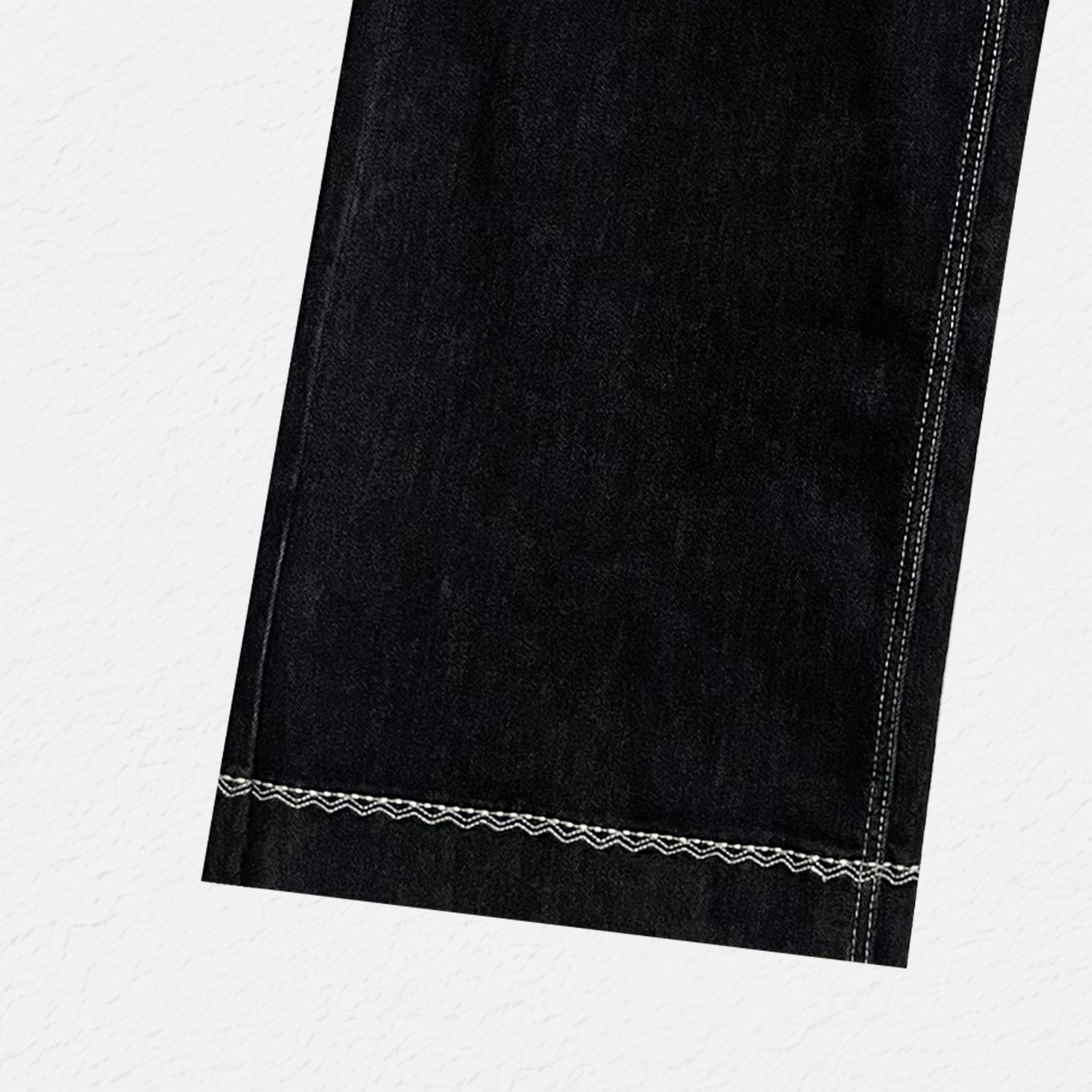 高腰牛仔裤大码女装秋款时尚高级感遮肉【幽蓝岁月】百搭裤子,淘宝优惠券,粉丝福利购,淘宝优惠卷