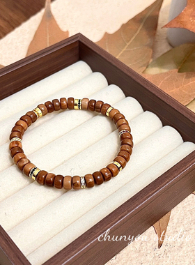 天然库克直切药片珠手链女款时尚饰品送女友闺蜜礼物