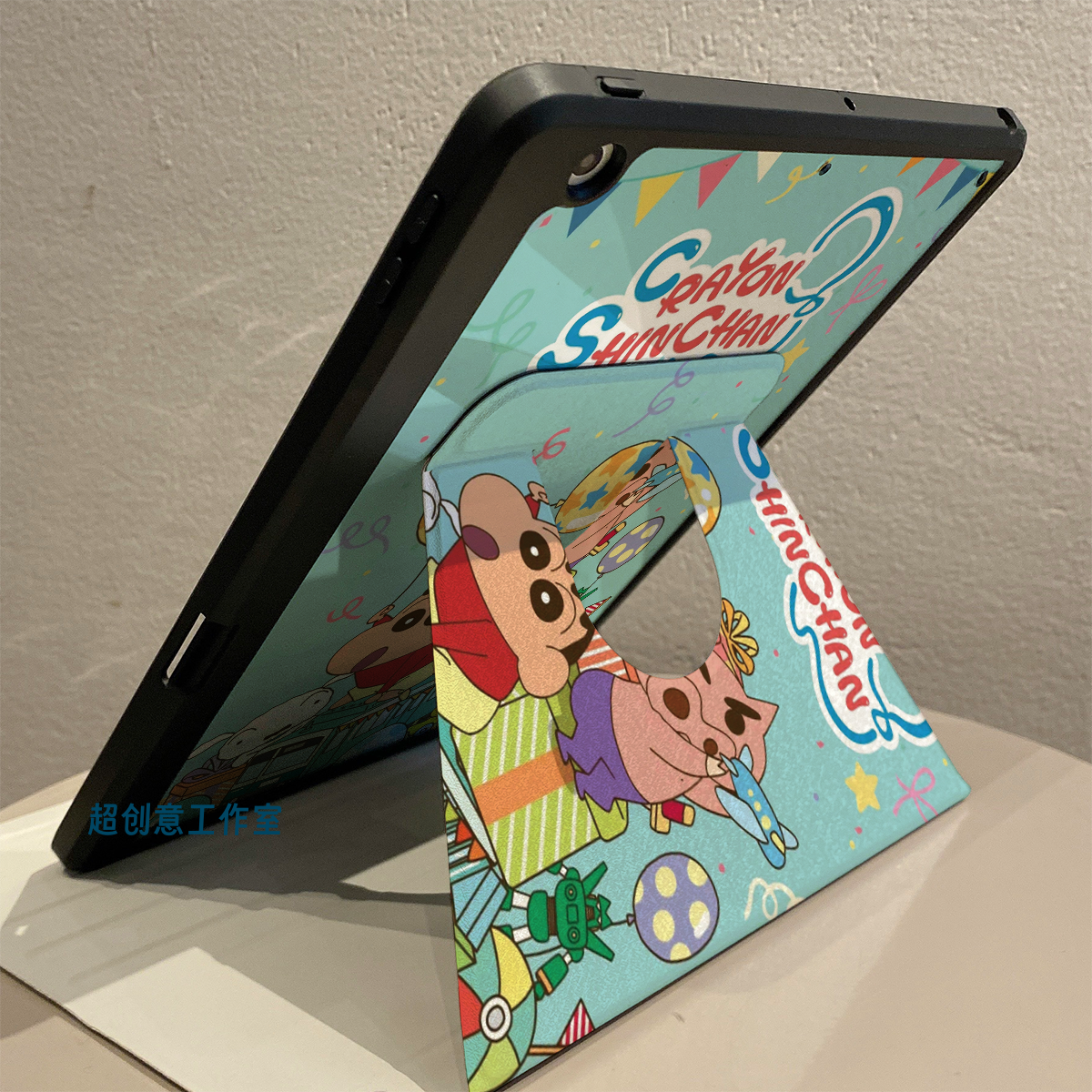 超创意【360旋转】适用2022ipad10保护套11代a16可爱小新pro11带笔槽air45亚克力mini67三折9.7全包9代10.2寸 - 图1