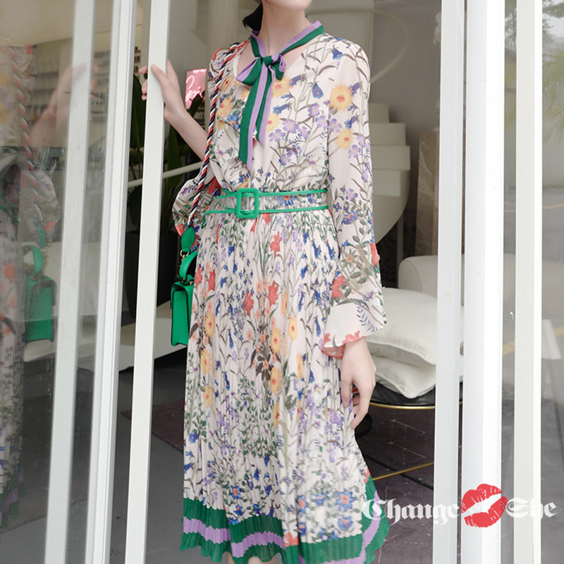 千细change she2020春装新款连衣裙 changeshe连衣裙