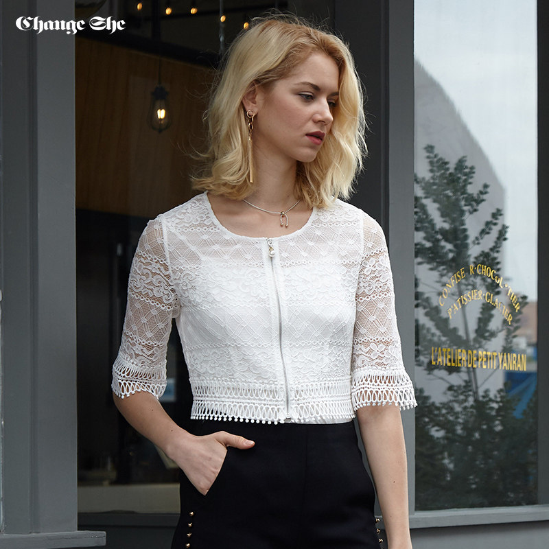 千细change she2020春季新款女外套 changeshe短外套