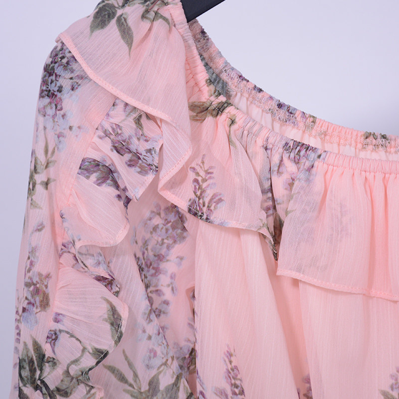 千细change she2020春季新款碎花裙 changeshe连衣裙