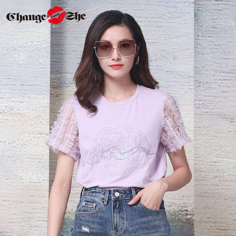 千细change she2020新款洋气夏t恤 changesheT恤