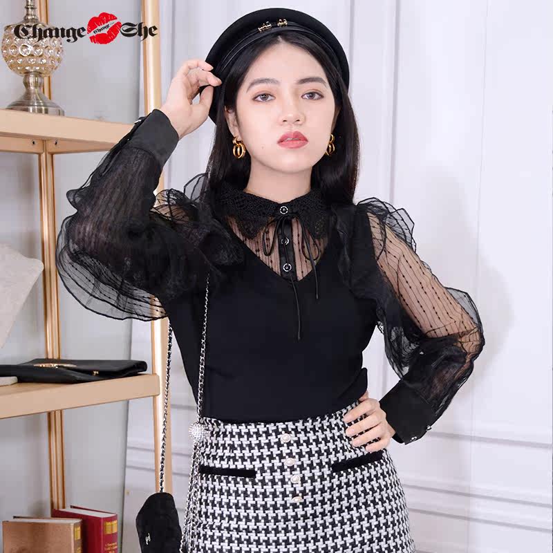  changeshe毛针织衫