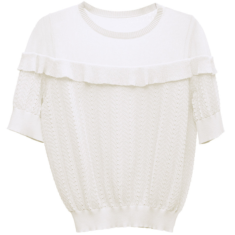 千细change she2020新款休闲中袖 changeshe毛针织衫