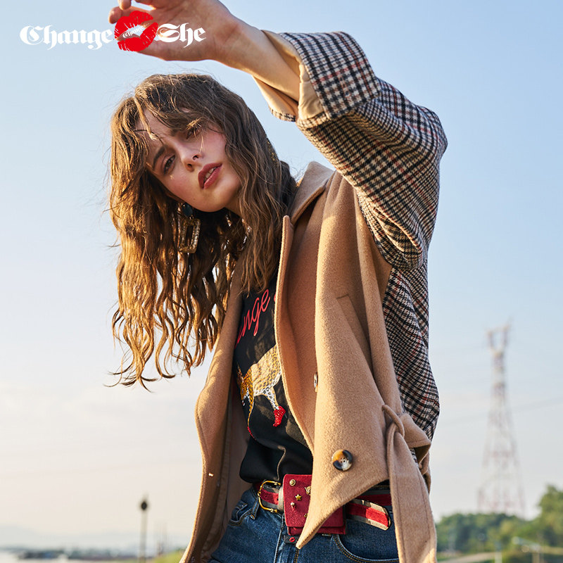 change she千细2020春季新款韩版 changeshe短外套