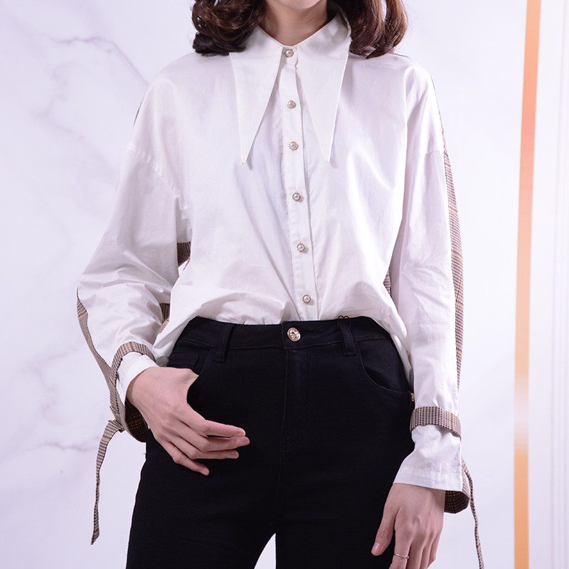 2020纯色打底衫女 changeshe衬衫