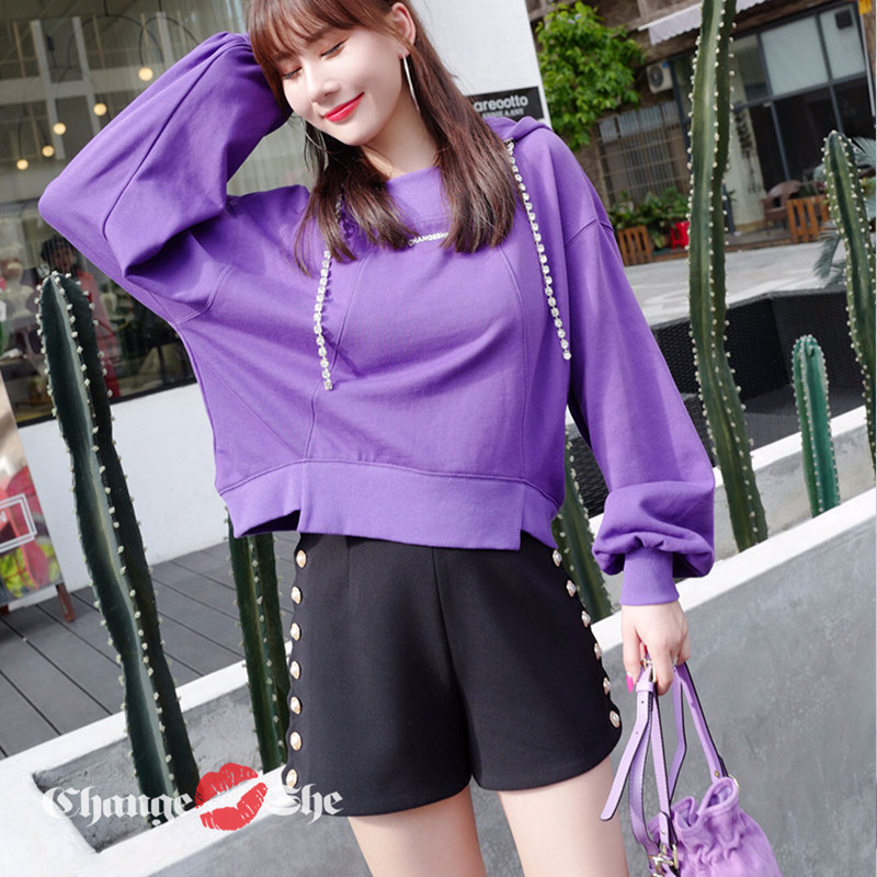 千细change she2020春季新款阔腿裤 changeshe休闲裤