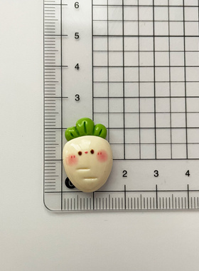 蔬菜水果卡通树脂DIY贴片7个装