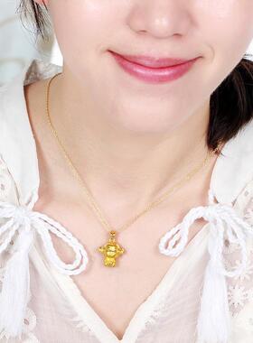 越南沙金十二生肖猴子属相吊坠