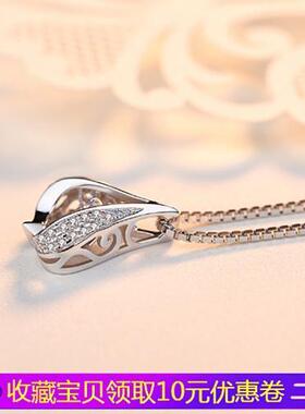 心形水滴锁骨链日韩风吊坠新款