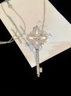 项链轻奢小众高端钥匙大气高档毛衣链女长款2023年新爆款秋冬