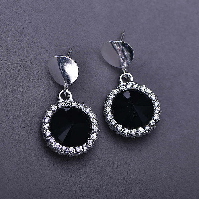 99足银银针耳钉简约气质款黑色圆圈耳环高级感小众气质纯银耳饰潮,淘宝优惠券,粉丝福利购,淘宝优惠卷