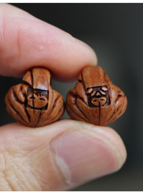 桃核红绳吊坠圆篮子桃兰桃蓝