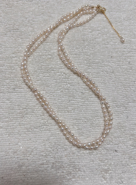 天然珍珠遮甲壮腺细小疤痕锁骨颈链新品温暖大方925纯银扣