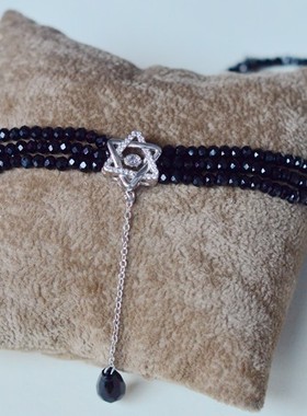 甲状腺疤痕尖晶石女人味风项链