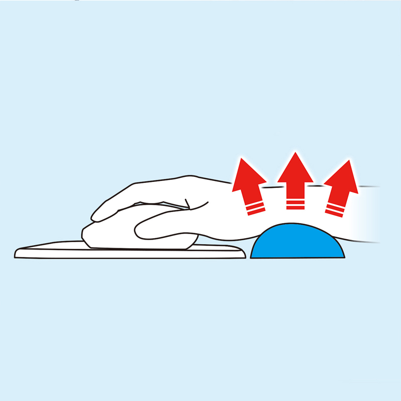 日本sanwa鼠标手托护腕垫记忆棉迷你小巧便携手枕手垫腕托小枕头 - 图1