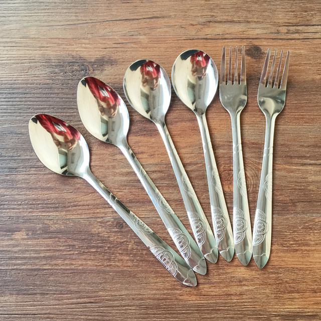 Thickened gift spoon stainless steel independent packaging