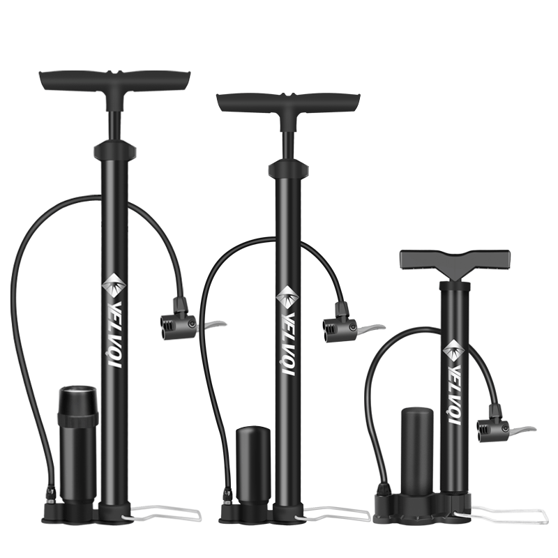 打气筒自行车高压便携小型家用电动摩托电瓶车汽车篮球管子充气筒 - 图3