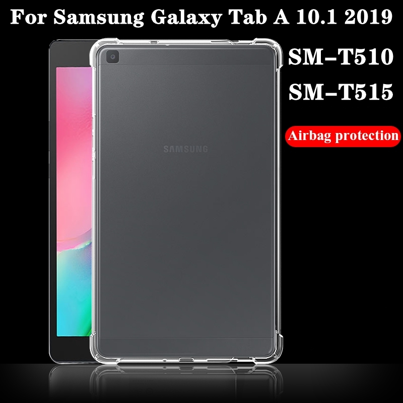 适用于三星Galaxy Tab A 10.1 2019保护套SM-T510平板电脑硅胶软壳SM-T515全包防摔外壳四角加厚气囊透明背壳 - 图0