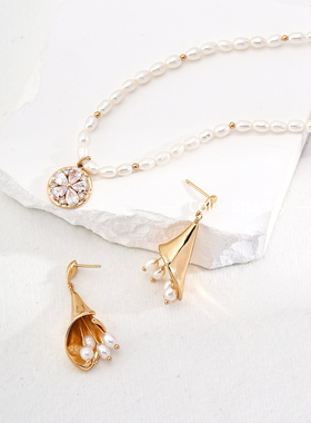 Cooor Sparkly 2024新款轻奢高级感珍珠项链女小众设计锁骨链颈链