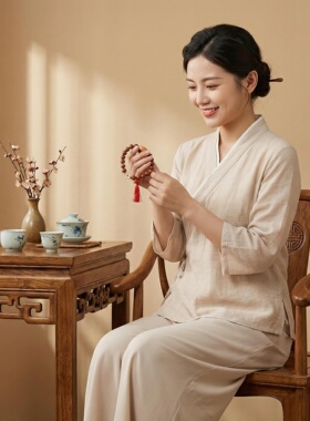 福粒多女士合香天珠天然增香手串