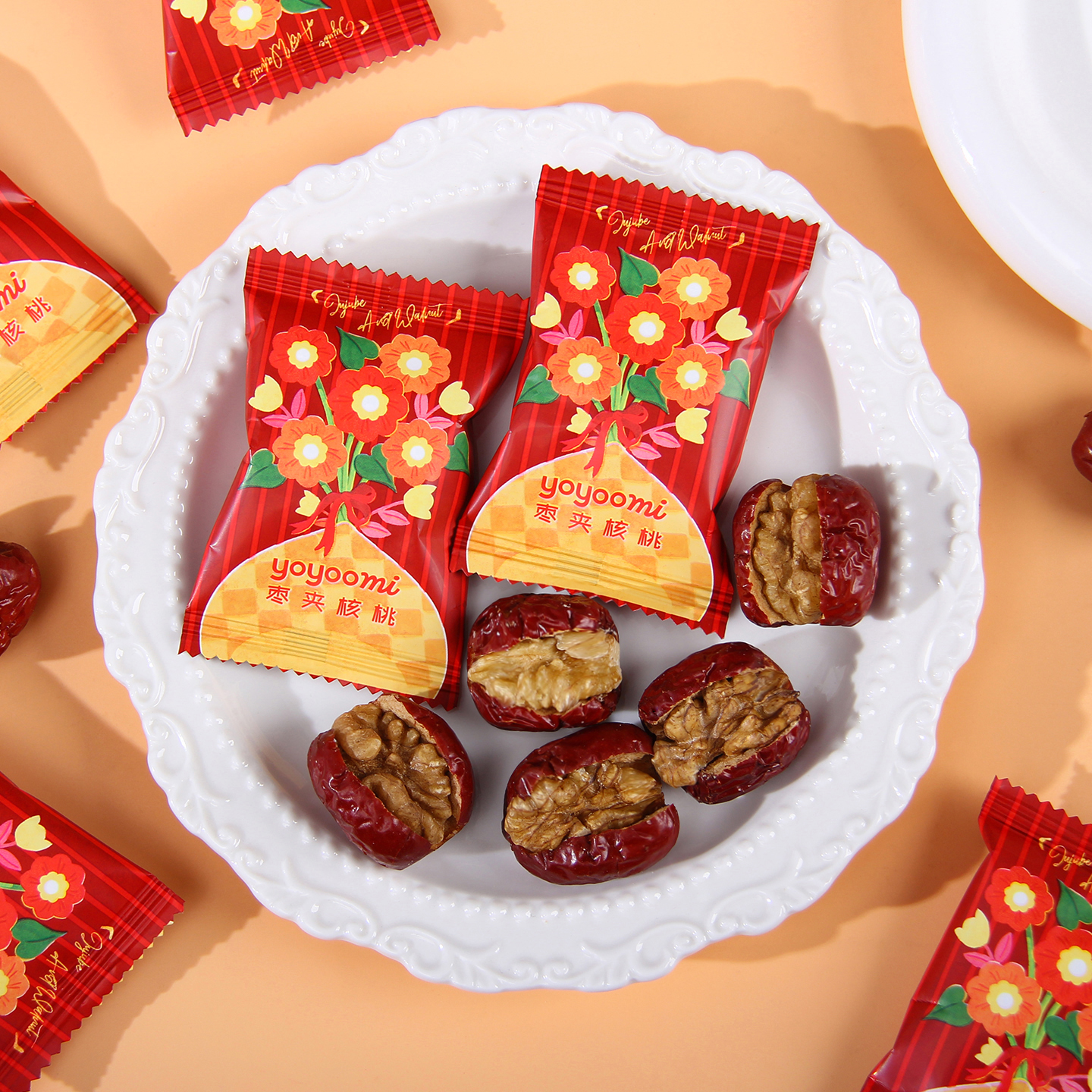 新西兰yoyoomi有有米枣夹核桃红枣喜枣子早生贵子结婚订婚喜糖果 - 图3