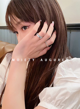 moiety素圈简约圆珠细ins叠戴