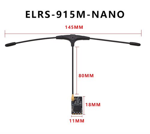 BAYCK贝壳ELRS2.4 915接收器机T型天线fpv穿越机航模固定翼无人机 - 图1