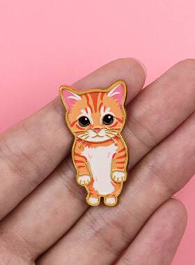 猫动物胸针徽章服装背包饰品配饰别针合金胸章热销现货