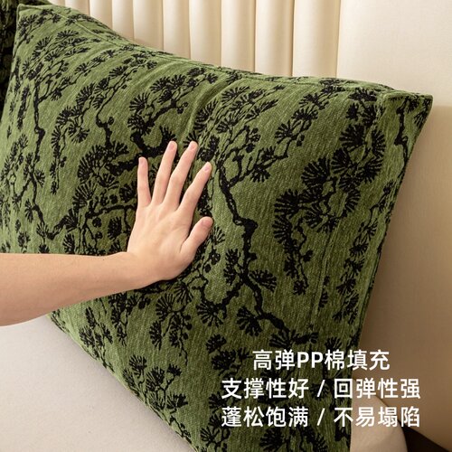 中古风沙发靠垫护腰大靠枕床头靠背枕飘窗靠包榻榻米床靠软包防撞 - 图1