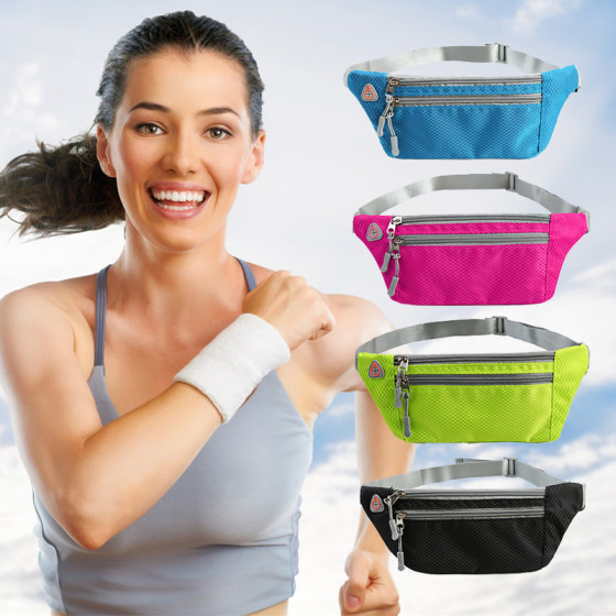 Sports waist bag, running bag, men's and women's outdoor waist bag, invisible
