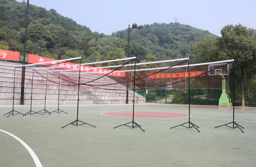 商城正品/标准移动网柱便携式羽毛球网架/轻便可折叠球网 - 图0
