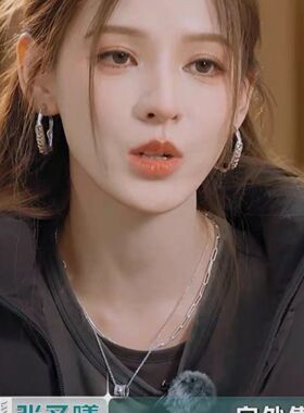 巴黎合伙人第2季张予曦同款项链吊坠滚珠转动时尚钛钢不掉色锁骨