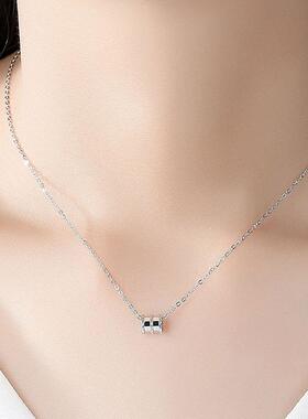 宋祖儿折腰扫楼同款小蛮腰项链女S925纯银韩版简约气质锁骨链潮