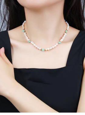 你是迟来的欢喜阮喻郑合惠子同款项链百搭简约天然淡水珍珠锁骨链