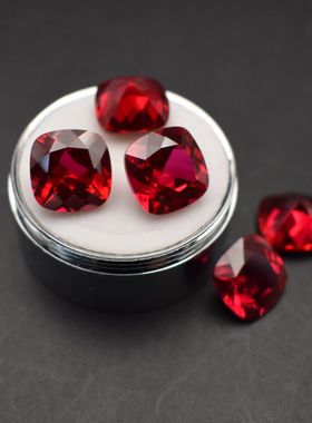 缅甸正红进口吊坠两用款切工裸石