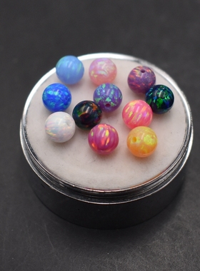 江宝儿欧泊圆形澳宝光珠