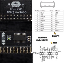 TPM Security Module TPM2 0 Modules win11 Security Modules LPC Modules LPC Main Board Universal