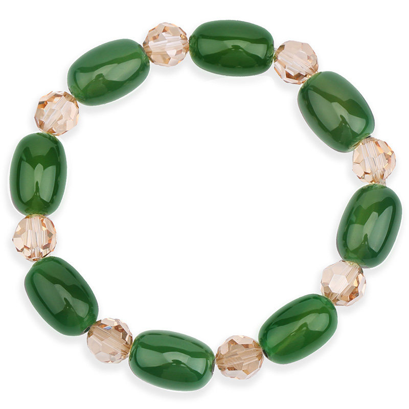 鸿澜原创正品天然进口绿玛瑙女手链 鸿澜手链