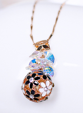 鸿澜奥地利水晶圆球女短款日韩版