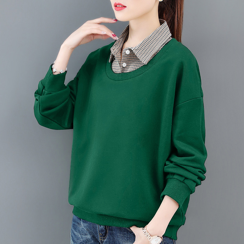 假两件春秋2020年新款潮宽松卫衣 苏盈珈可服饰卫衣/绒衫