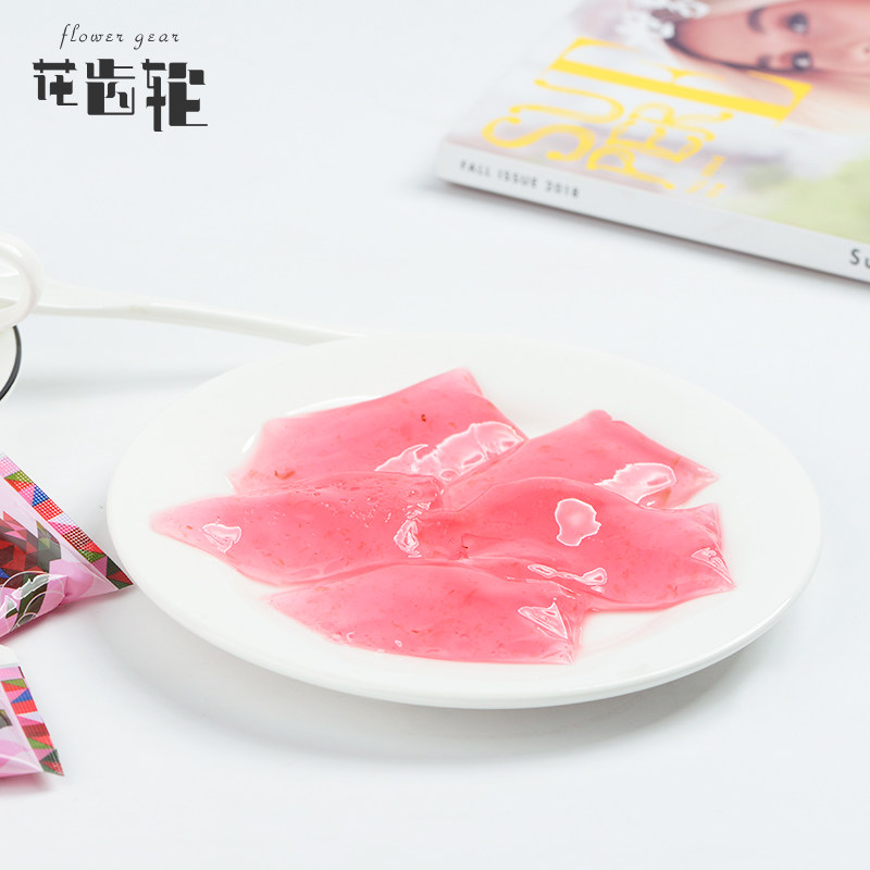 花齿轮魔芋洛神花派90g 3 果冻布丁蒟蒻儿童玫瑰茄糖