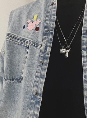 pdstyle自制个性扣环ins土酷项链