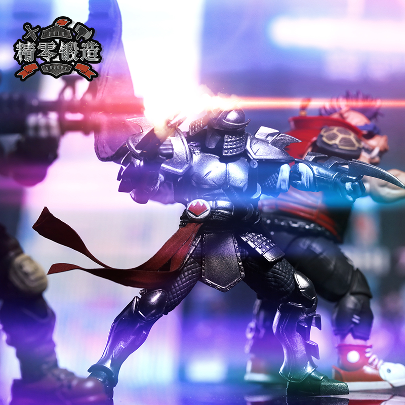 【精零锻造 现】JOYTOY暗源 1/18忍者神龟施瑞德可动兵人手办披风 - 图1