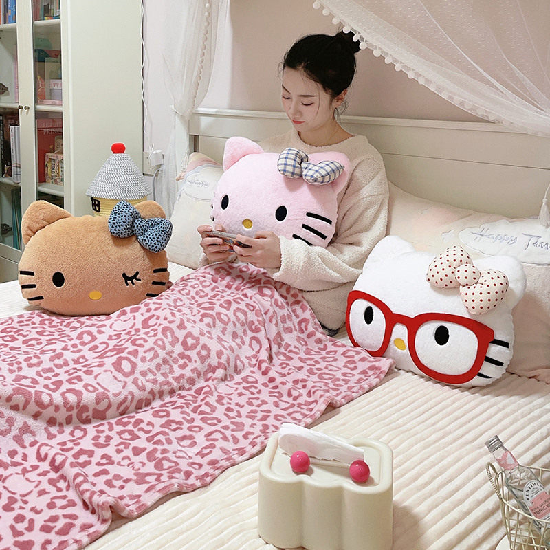 可爱猫咪抱枕被子二合一午休枕盖毯沙发客厅腰靠汽车宿舍靠垫礼物,淘宝优惠券,粉丝福利购,淘宝优惠卷